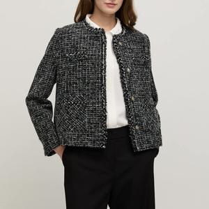 [요하넥스]라운드트리밍 트위드자켓 GZ5C9J101