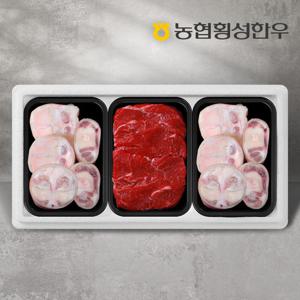 [농협횡성한우] 효도보신세트 12호 1.8kg (우족 700g x 2팩+1등급 장조림 400g)