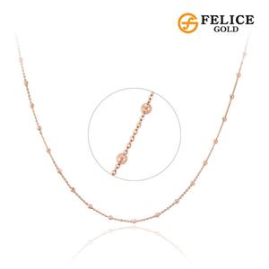 [펠리체골드] 14K 미러볼 함마링 목걸이