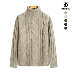 [탑보이][탑보이] 구름 꽈배기 보카시 폴라니트 (KJS070)