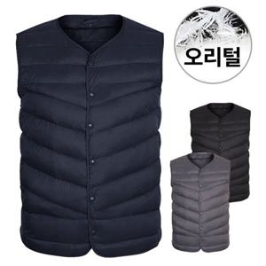 [디바옴므][디바옴므]덕 다운 투 웨이 스타일 경량패딩 조끼