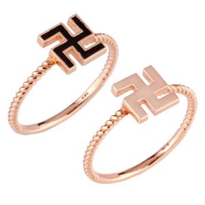 [더스톤즈] 14K 심플 만자 반지(2type) _민성