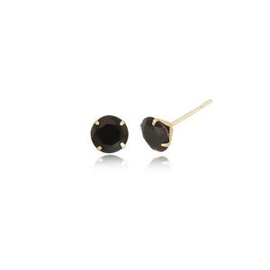 제이로사 14k 오닉스 귀걸이(6mm)