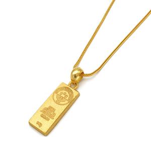 [골드리카]순금 골드바 목걸이7.5g+14K잠금(99.9)