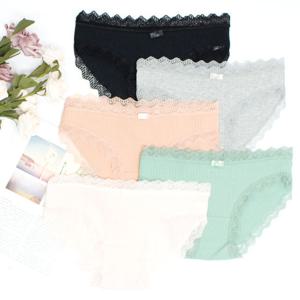 여성 통기성 레이스 팬티 순면 편안한 면팬티 속옷