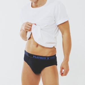 남성 라인 로고 브리프 1매입 네이비 PMB3101-NV