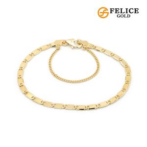 [펠리체골드] 14K 아넬 2.5 팔찌