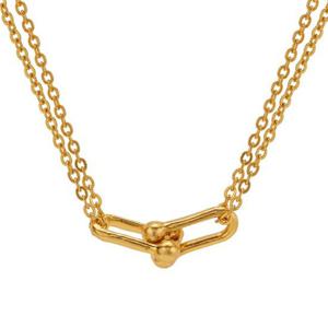 [한국금다이아몬드] 여자 순금 목걸이 체인 두줄 링클 24K 11.25g 18K장식