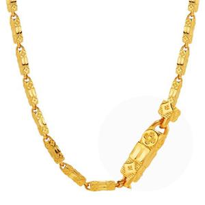 [한국금다이아몬드] 남자 순금 목걸이 클로버 스틱 24K 37.5g 18K장식