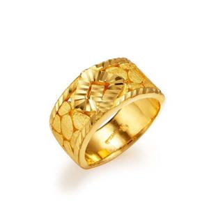 [한국금다이아몬드] 남자 순금 반지 암석컷팅 24K 18.75g 애끼 검지 중지