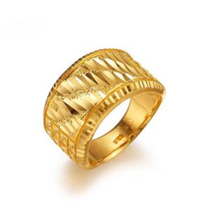 [한국금다이아몬드] 남자 순금 반지 사선 컷팅 콤비 24K 18.75g 애끼 검지