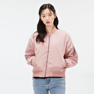 여성 오버핏 옆트임 항공 점퍼-AFAG4151C0P