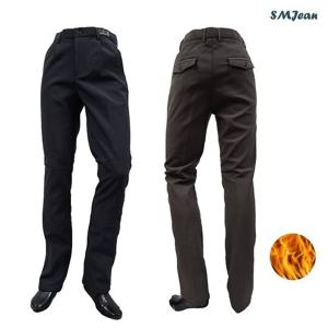 SMJ964 잔피엘 기모 정장바지 일자 노턱 남성 신사바지 겨울