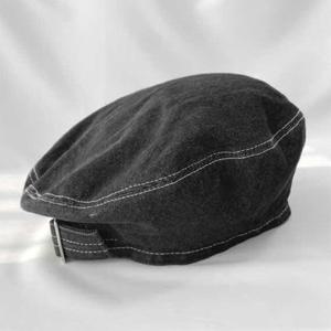 [옷자락]남자 스티치 데님 베레모 귀여운 길이조절 빵 모자