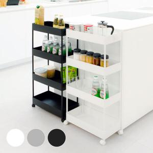 아트박스/가쯔 이동식 트롤리 틈새 선반 수납장 4단