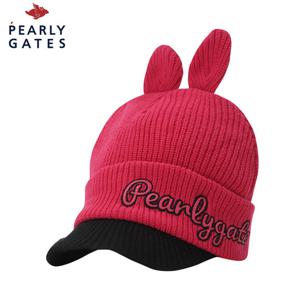 [파리게이츠] 파리게이츠 여성 메탈릭 로고 자수 바니 비니 캡 521C4CP680_PK