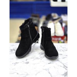 허시파피 여성 5cm 심플 컴포트 베이직 경량 퍼 앵클부츠 3FR608