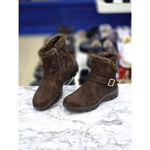 허시파피 여성 5cm 심플 컴포트 베이직 경량 퍼 앵클부츠 3FR609