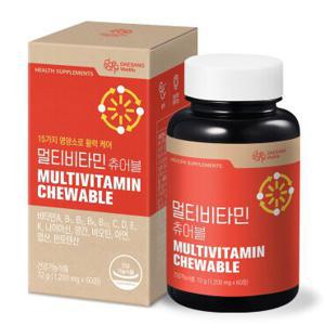 (본사직영) 멀티비타민 츄어블 1200mg x 60정, 1박스