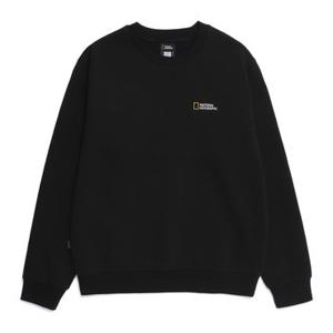 내셔널지오그래픽 N253USW910 폴하스 스몰로고 맨투맨 BLACK
