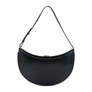 자크뮈스 르 쁘띠 오발로 하프문 가죽 숄더 백 25HBAW00444AC18