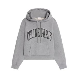 25SS 셀린느 여성 오버 사이즈 후드티 그레이 2Y65G670Q09BQ