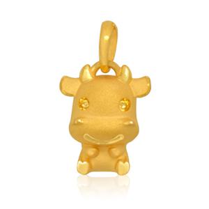 순금 펜던트 3.75g 24K [깜찍이소 소띠]