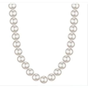 미니골드 14k 8mm 진주 비드 목걸이(스와) NAMM4003