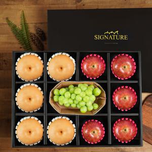 [부직포 가방포장]자연의감동 샤인혼합과일 1호 6kg[사과5과+배5과+샤인1수] 과일선물세트