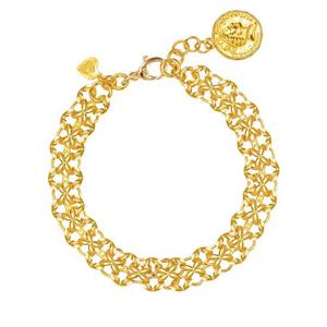 [한국금다이아몬드] 여자 순금 팔찌 컷팅 꽃 비브 24K 18.75g 18K장식