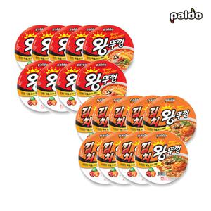 팔도 왕뚜껑 오리지날 110g 9개 + 김치 110g 9개 / 컵라면
