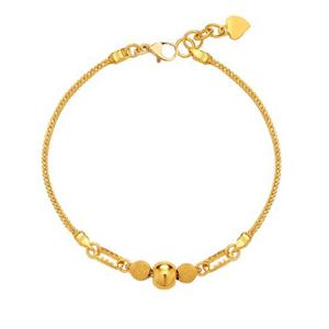 [한국금다이아몬드] 여자 순금 팔찌 폭스 체인 볼 24K 7.5g 18K장식