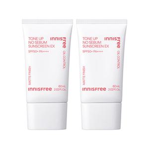 [2개] 이니스프리 톤업 노세범 선스크린 EX 60mL