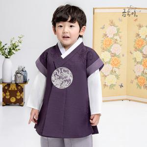 [금동이한복]AM144 보라은사보 아동한복 남아한복