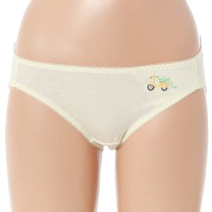 [비비안(언더웨어)]순면100 하트 배달 오토바이 자수 비비안 요일 팬티 크림컬러 PT7311