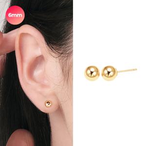[제메이스] 14K 골든볼 귀걸이_6mm