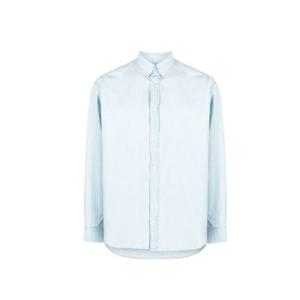 메종키츠네 폭스 셔츠 라이트 블루 남성 KM00490WC5003 P404