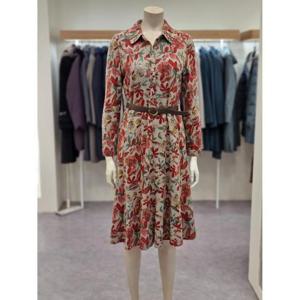 벨리시앙 세이브존07 꽃무늬 밸트 원피스 op9402