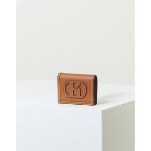 [헤지스]로고패치 소가죽 반지갑 HIWA4E530W1