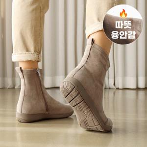 무배+빠른출발 바닐라슈 루퐁드 2TYPE 스웨이드 융안감 앵클부츠