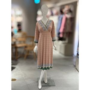 [비너스]오렌지 보더 나염 여성 컵드레스(VGN7124)