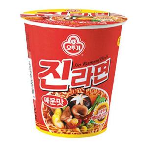 [오뚜기] 진라면 매운맛 작은컵 65g 24개