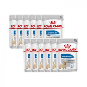 [12개세트] 로얄캐닌 독 미니 라이트웨이트 케어 파우치 85g 강아지 간식