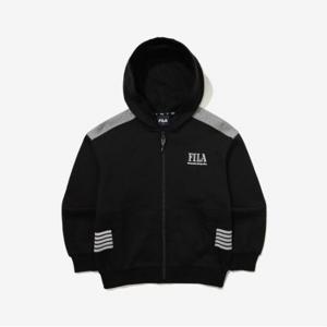 [휠라키즈] 배색 절개 후드집업 (FK2FTG1601M_BLK)