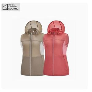 [콜핑]LD18 여성 봄여름 후드탈부착형 아이스본 등산조끼 KUV7162W