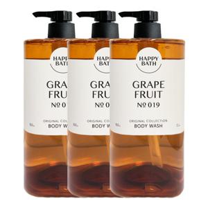 [해피바스]해피바스 오리지널 컬렉션 자몽 바디워시 910g x3