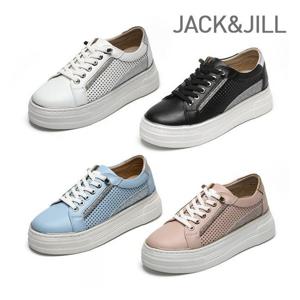 [잭앤질]잭앤질 펀칭 천연소가죽 스니커즈(JA3100)