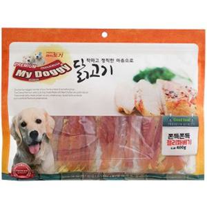 D17 마이도기 착한닭 400g 쫀득 젤리꽈배기 10개