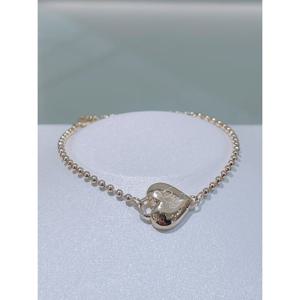 미니골드 14K [키즈] 러브유 하트 팔찌 BRTM4003