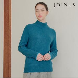 조이너스 여성 다크그린 배색니트 풀오버 J234B901A_20